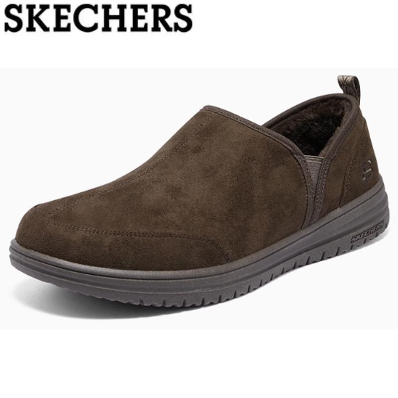 黒のスリッポン SKECHERS メンズ スリッポン バンズスリッポン スケッチャーズ