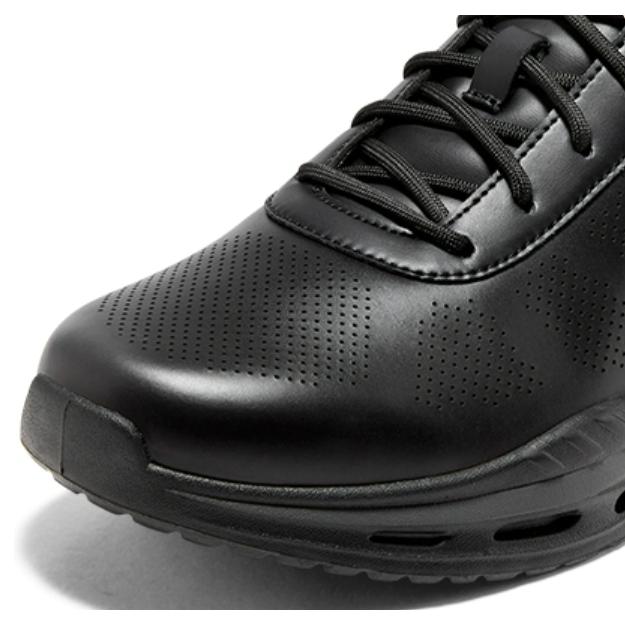 SANDERS ブラック厚底シューズ SKECHERS（スケッチャーズ） メンズ スニーカー ビジネス アウトドア