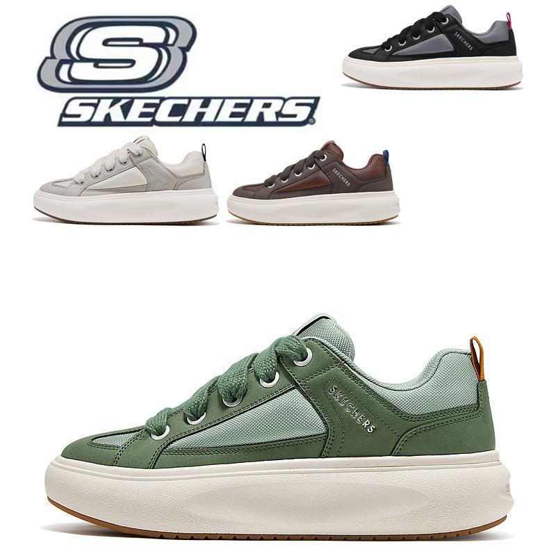 SKECHERS（スケッチャーズ） メンズ 厚底スニーカー 幅広 軽量 滑り