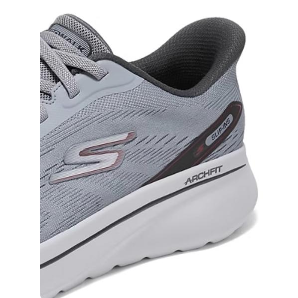 新品・未使用【スケッチャーズ】スリップインズ/バンズフリー WIDE FIT/灰 SKECHERS（スケッチャーズ） メンズ ハンズフリー スニーカー 厚底