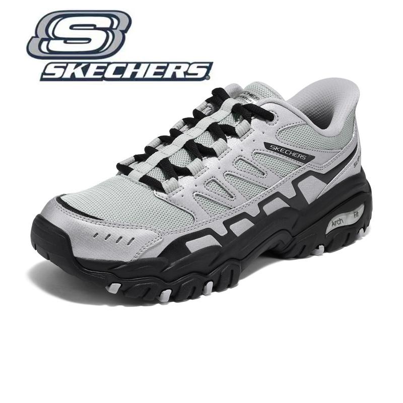 SKECHERS エアクッションソール　レザースニーカー　厚底 SKECHERS（スケッチャーズ） スリップイン メンズ ハンズフリー