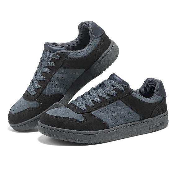 新品26cm スケッチャーズ黒 ワイドフィットメンズスニーカー 幅広/甲高 SKECHERS（スケッチャーズ） スニーカー メンズ 幅広 軽量 滑りにくい
