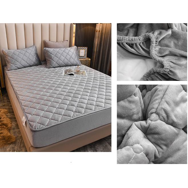 【ボックスシーツ ファミリー 200×220cm】パッド一体型 ボックスシーツ あったか ファミリー 200×220cm マットレスカバー