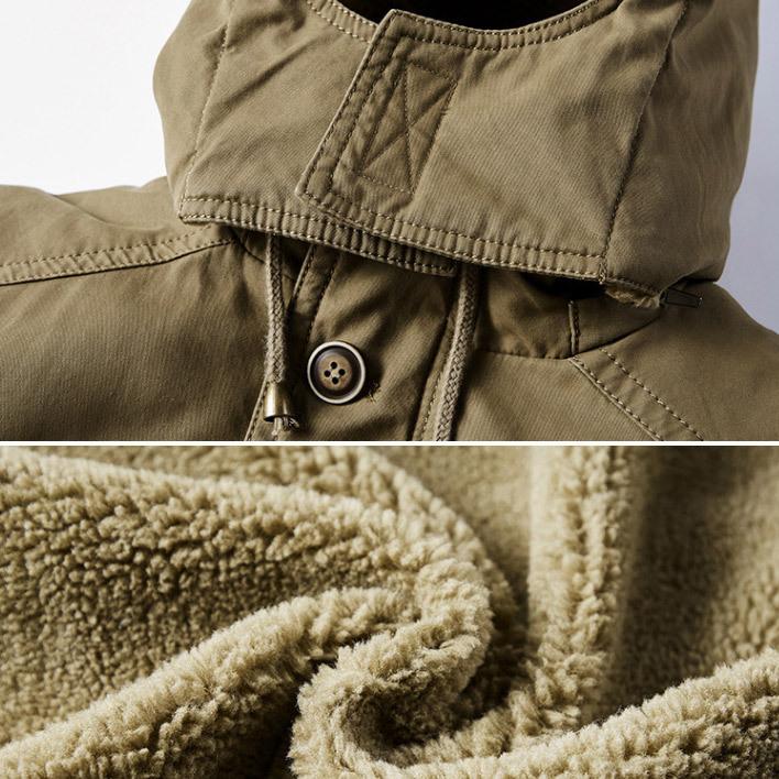 ミリタリージャケット メンズ 大きいサイズ 裏ボア 裏起毛 ミリタリー