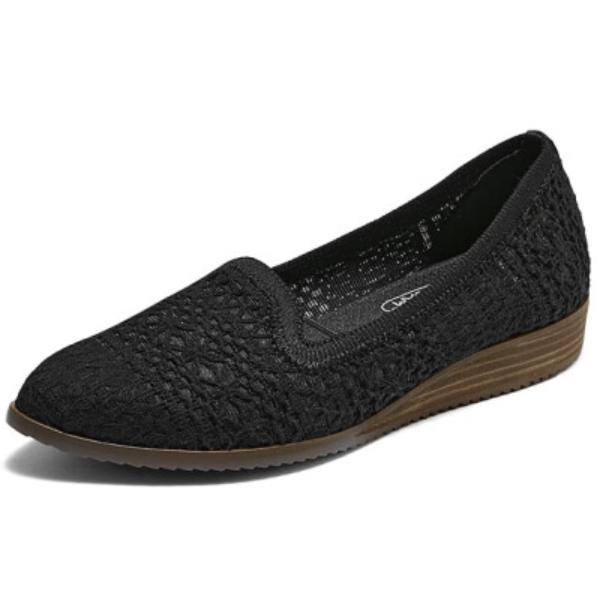 SKECHERS スケッチャーズ スリッポン レディース 新作 スニーカー 40代 メッシュ 厚底 春 夏 秋 skechers 通気性 軽量 ...