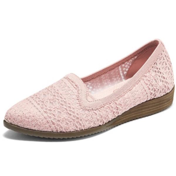 SKECHERS（スケッチャーズ） スリッポン レディース 新作 スニーカー 40代 メッシュ 厚底 春 夏 秋 通気性 軽量 歩きやすい ...