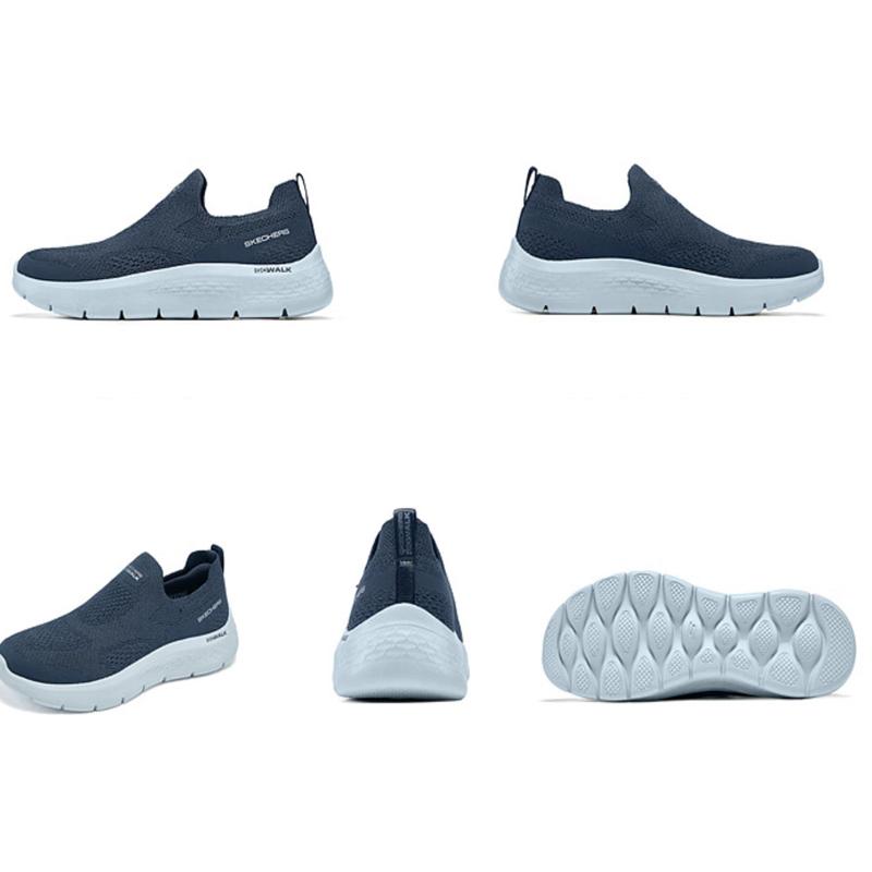 SKECHERS（スケッチャーズ） スリッポン レディース 新作 スニーカー メッシュ 厚底 黒 ブラック シューズ 40代 通気性 軽量 ...
