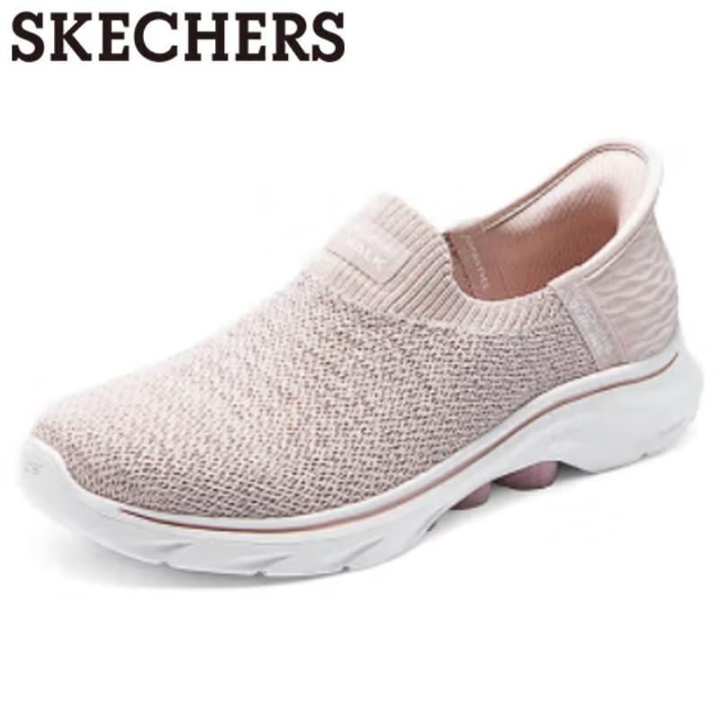 SKECHERS（スケッチャーズ） スリップイン レディース 黒 白 立ったまま履ける靴 手を使わずに履けるスニーカー 50代 Slip ...