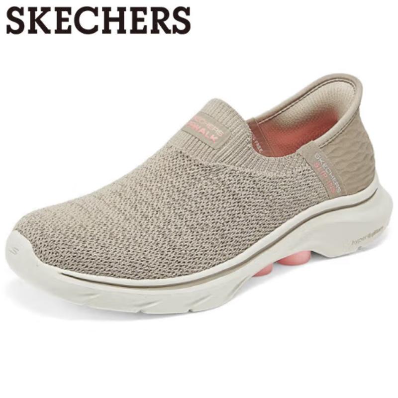 SKECHERS（スケッチャーズ） スリップイン レディース 黒 白 立ったまま履ける靴 手を使わずに履けるスニーカー 50代 Slip ...