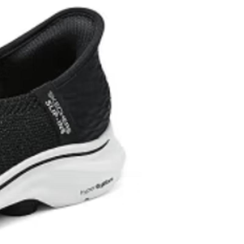SKECHERS（スケッチャーズ） スリップイン レディース 黒 白 立ったまま履ける靴 手を使わずに履けるスニーカー 50代 Slip ...