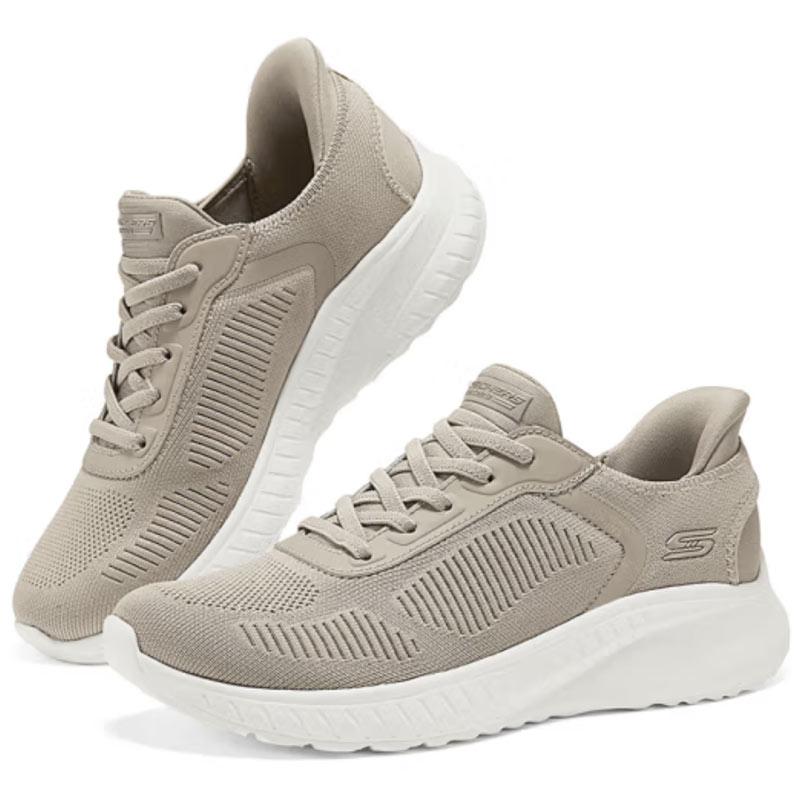 Skechers サイズ24(38) ホワイト スニーカー SKECHERS（スケッチャーズ） スリップイン レディース 黒 白 立った