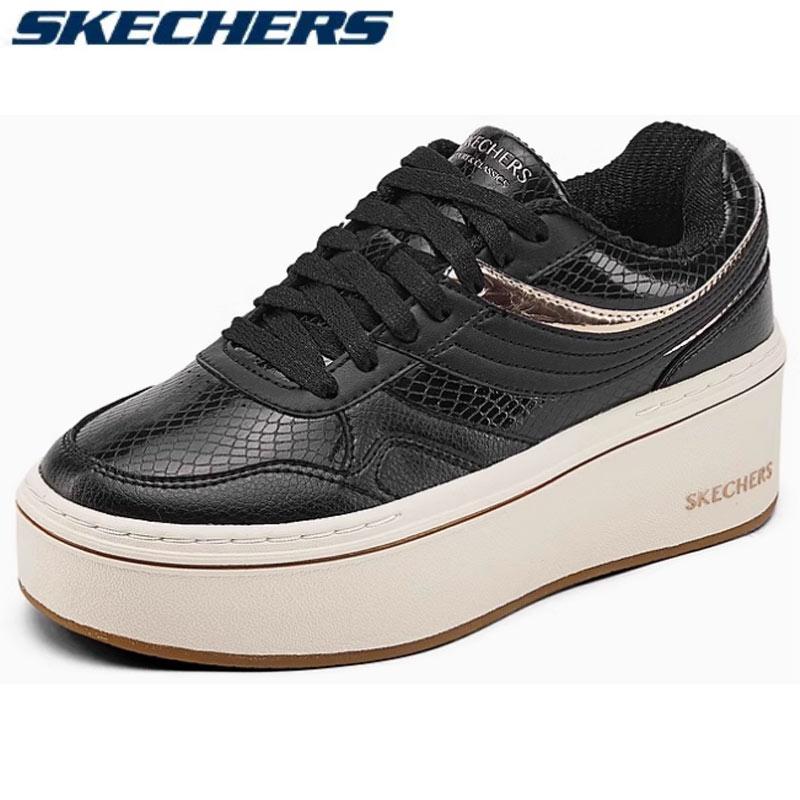 SKECHERS（スケッチャーズ） レディース スニーカー 厚底 黒 ハイ