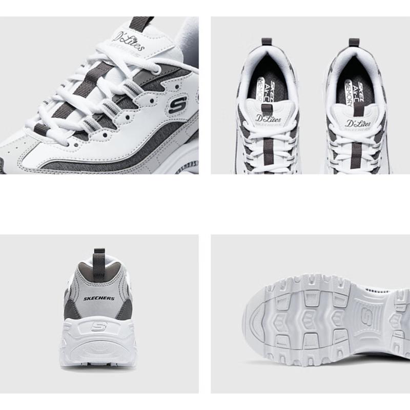 SKECHERS（スケッチャーズ） スニーカー レディース 黒 白 靴 厚底 