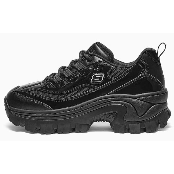 SKECHERS（スケッチャーズ） スニーカー レディース 黒 靴 厚底 