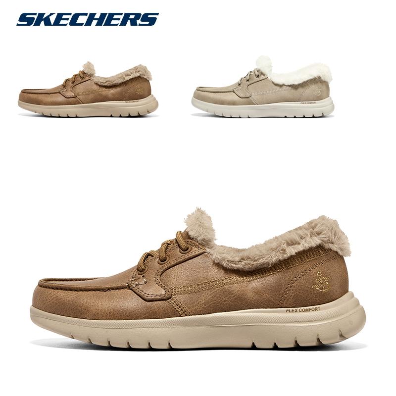 SKECHERS（スケッチャーズ） スリッポン レディース ボア もこもこ 裏