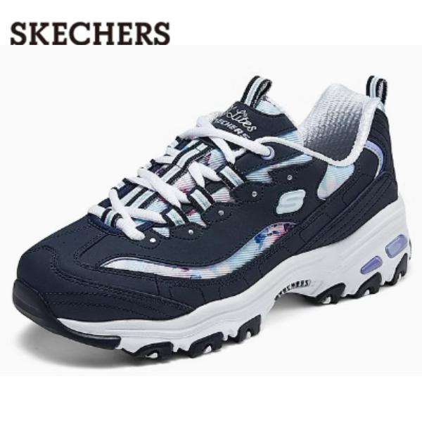 SKECHERS スニーカー レディース スケッチャーズ 黒 白 厚底