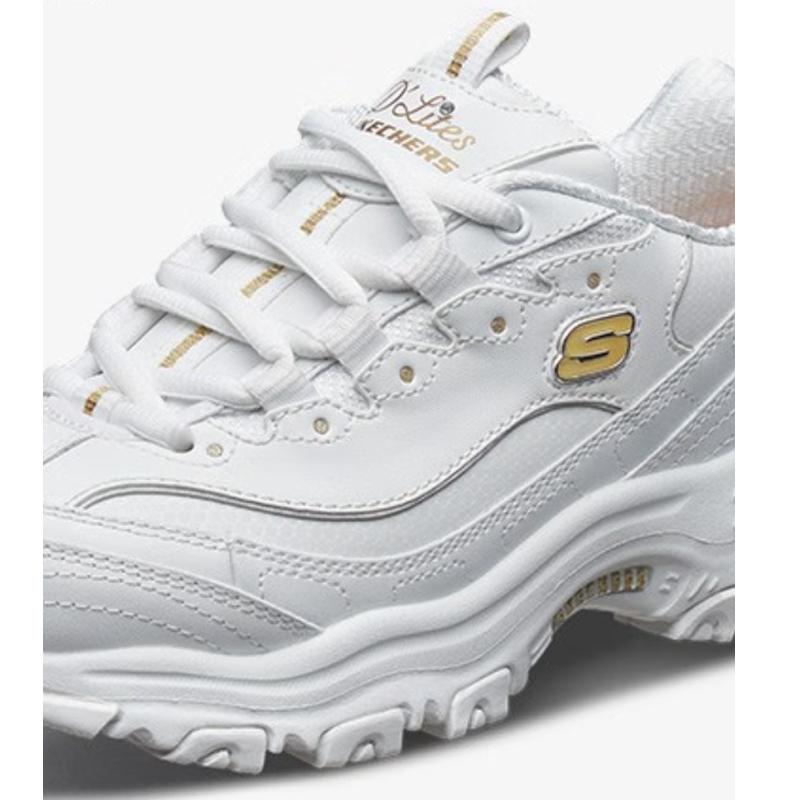 SKECHERS（スケッチャーズ） スニーカー レディース 革靴 白 厚底