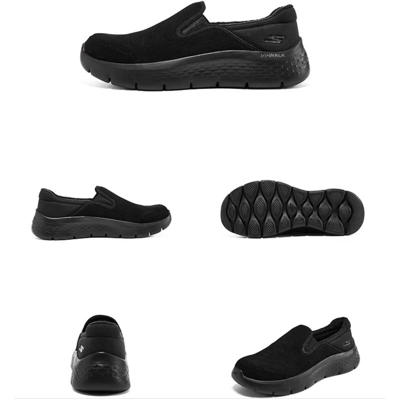 SKECHERS（スケッチャーズ） スリッポン レディース 黒 ボア モック