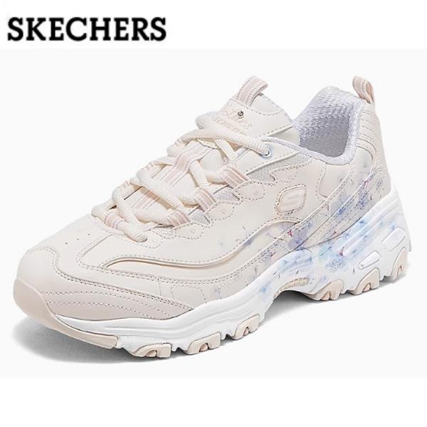 SKECHERS スケッチャーズ スニーカー レディース 白 花柄 桜柄 SKECHERS スケッチャーズ スニーカー レディース 白 花柄 桜柄