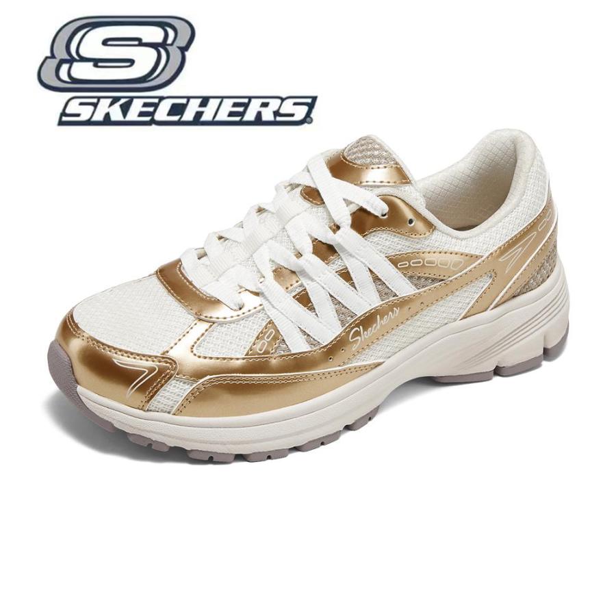 SKECHERS（スケッチャーズ） レディース 幅広 軽量 滑りにくい 疲れ