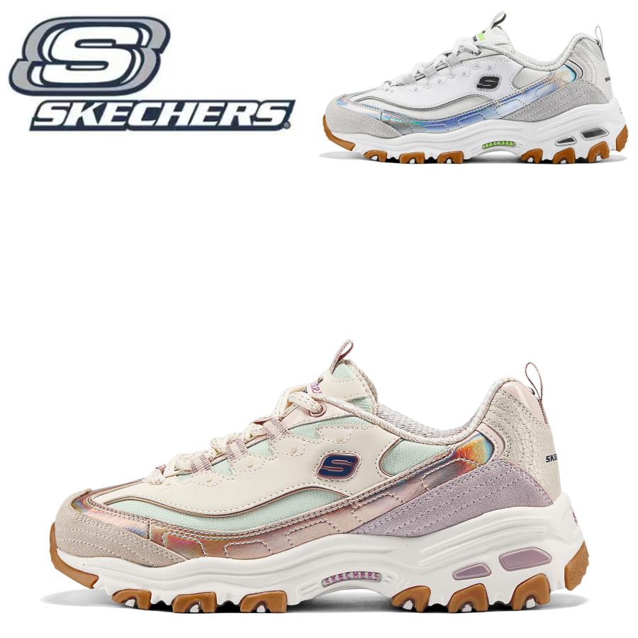 SKECHERS（スケッチャーズ） 厚底スニーカー レディース 幅広 軽量