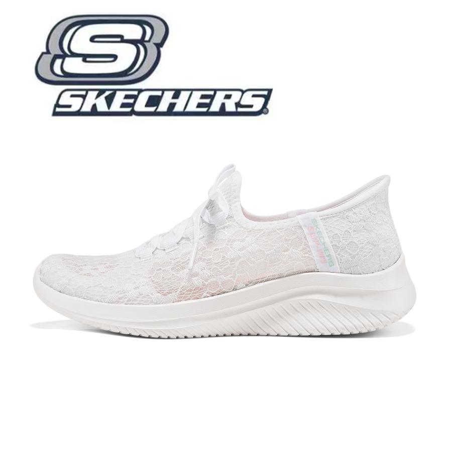 SKECHERS（スケッチャーズ） スリップイン レディース 花柄 レース柄