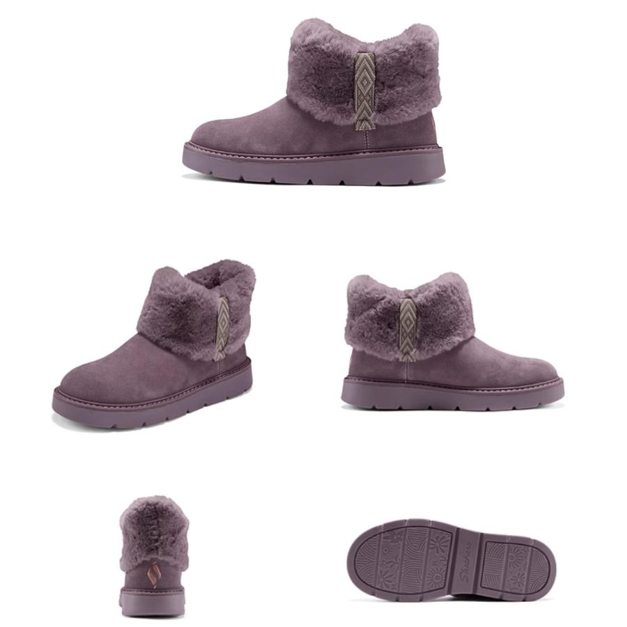 SKECHERS（スケッチャーズ） ムートンブーツ レディース 幅広 軽量