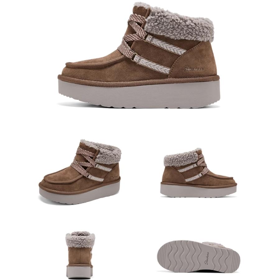 SKECHERS（スケッチャーズ） レディース スニーカーブーツ ボア付き