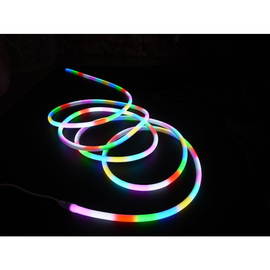 コロナ産業 RGB丸形フレキシブルネオンライト（6m）LEDライト ネオン