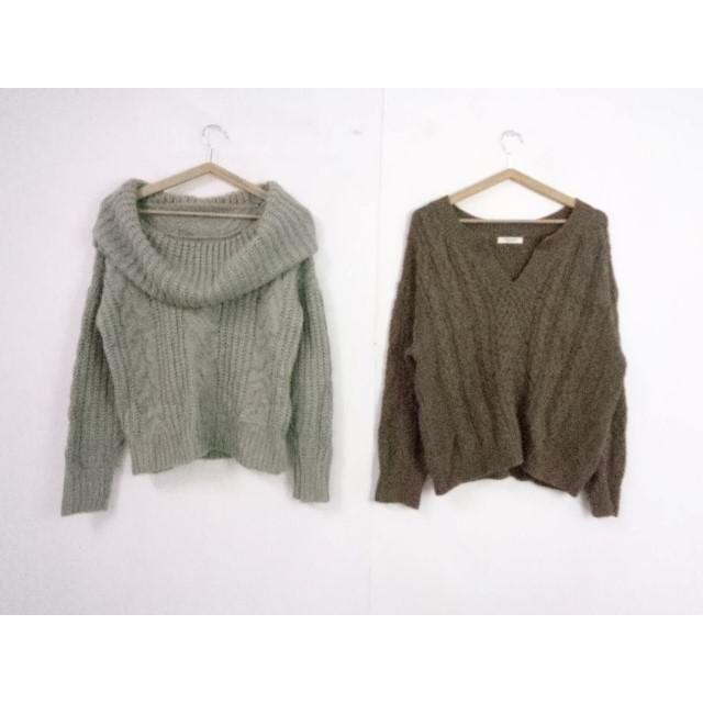 良品 ジーナシス エブリン フリークスストア 他 ニット 5点 M1 グレー ブラウン ネイビー 紫 ニット レディース 0004h Coco R Brand 通販 Yahoo ショッピング