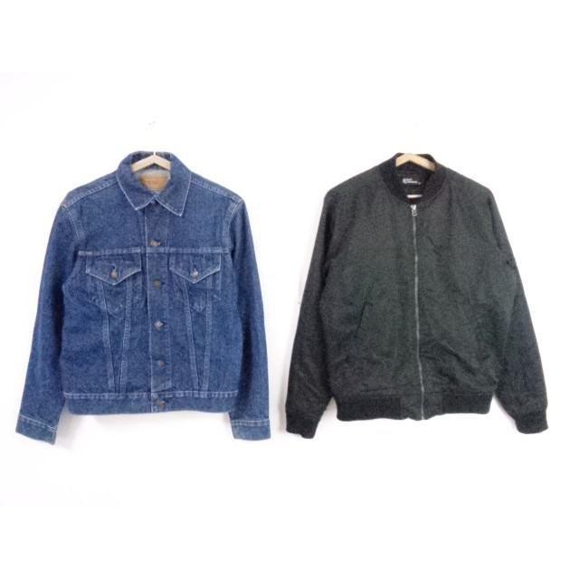 中古 リアルスタンダード リーバイス 他 デニムジャケット ブルゾン ニットカーディガン マフラー 等 4点 M3 黒 青 グレー ブラウン ニット デニム アクリル 0004h Coco R Brand 通販 Yahoo ショッピング