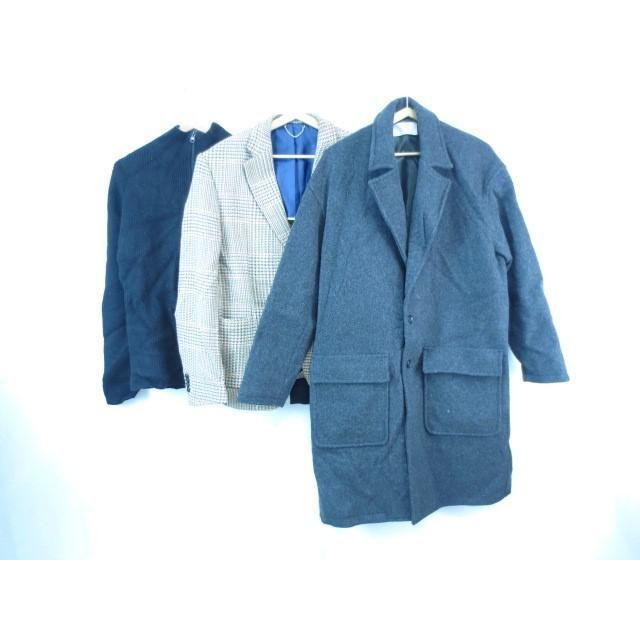 良品 ザラ Zara ギャップ Gap他 ジャケット ロングコート等3点 L Xl 黒 ブラック チャコールグレー ベージュ メンズ 0004h Coco R Brand 通販 Yahoo ショッピング