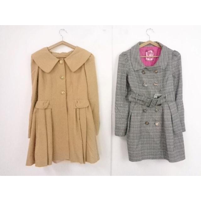 中古 ハニーバンチ Honey Bunch コート 無地 チェック 2点セット M レディース 0004h Coco R Brand 通販 Yahoo ショッピング