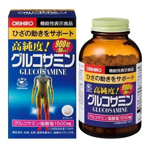 グルコサミン　900粒　４個セット 送料無料】セール品！オリヒロ 高純度グルコサミン粒徳用 900粒｜90日