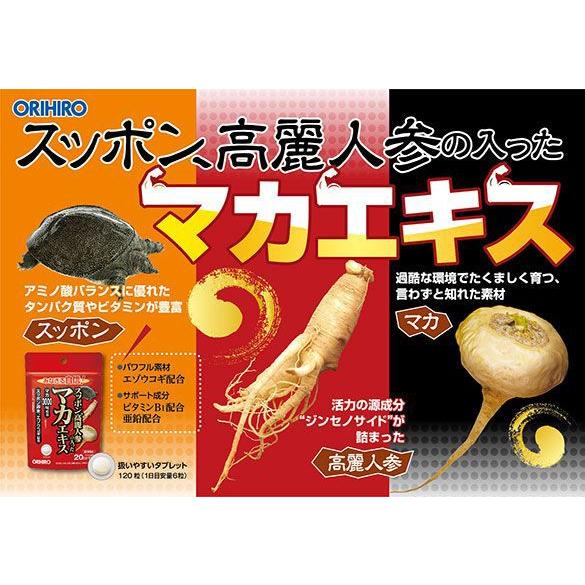 送料無料】 スッポン高麗人参の入ったマカエキス｜120粒入×3個