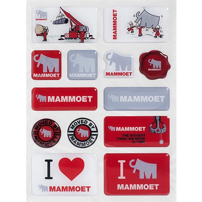 MAMMOET マムート ステッカーセット Mammoet sticker set :mam810225:大型重機ミニチュア戦略研究機関
