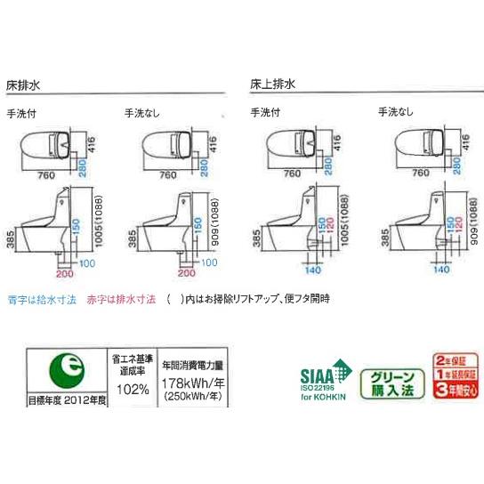 LIXIL（リクシル） BC-B30P+DT-B383G LIXIL新ベーシアB3Gグレード床上