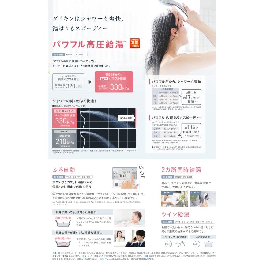 ダイキン（DAIKIN） 『EQN37YFV』DAIKINエコキュートNシリーズ 370L 3