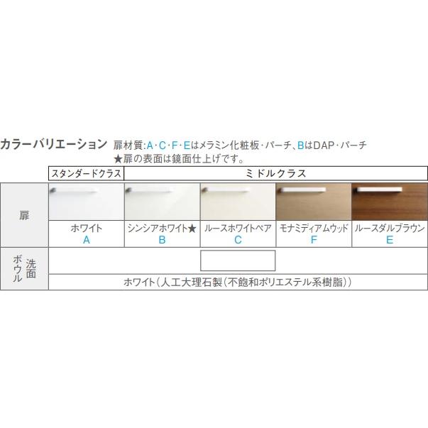TOTO 【LWPB075ANA2A】TOTO洗面ドレッサーウォールキャビネット扉