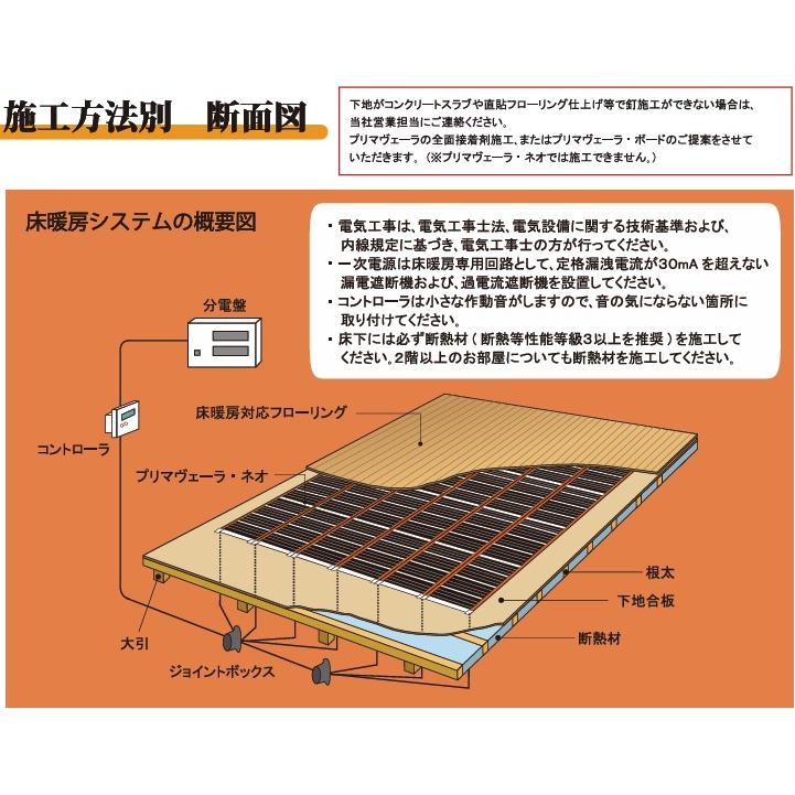 アルシステム プリマベーラネオ』電気式エコ床暖房システム6畳 導電性