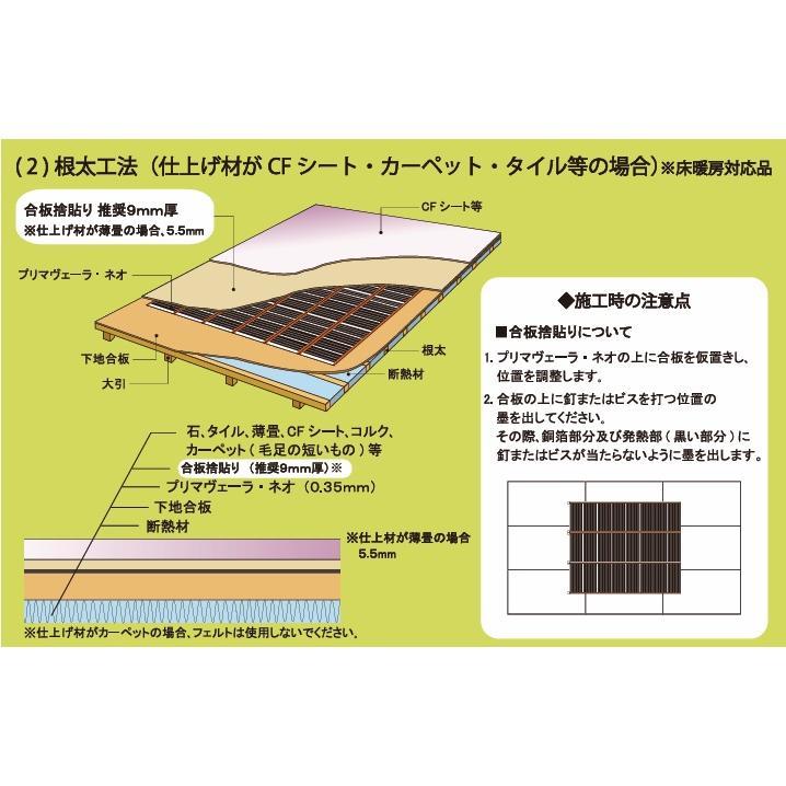 『アルシステム プリマベーラネオ』電気式エコ床暖房システム4.5畳　導電性カーボンフィルムで健康、安心安全、自由に選べる仕上げ材！_4