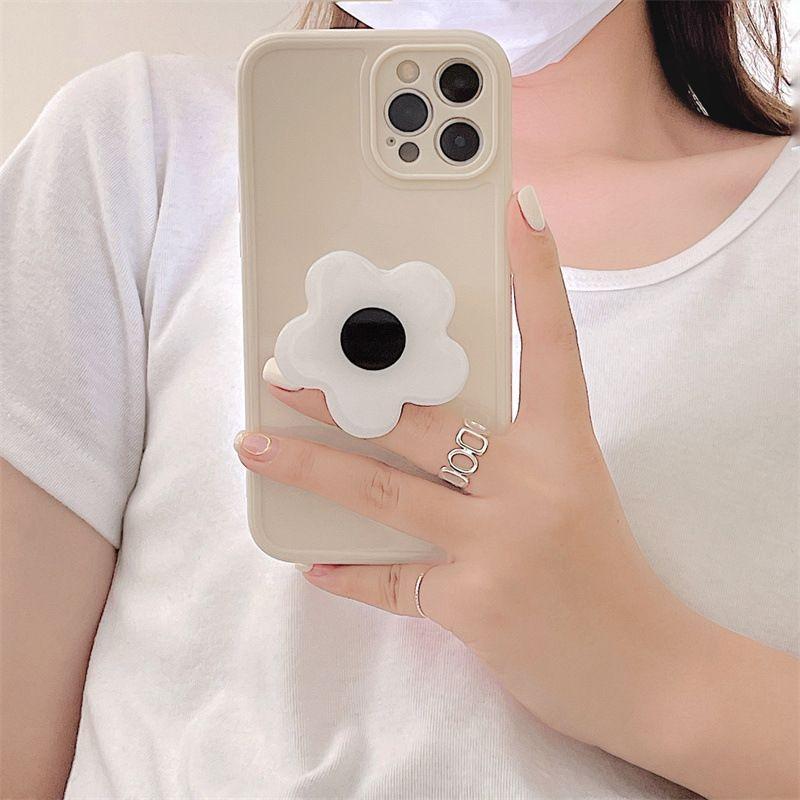 Iphoneケース Iphone スマホケース Smhc 017 お花のスマホグリップ付きの Iphoneケース 2カラー フラワーポップアップソケット付き 落下防止 Jdy042 Juushundo 通販 Yahoo ショッピング