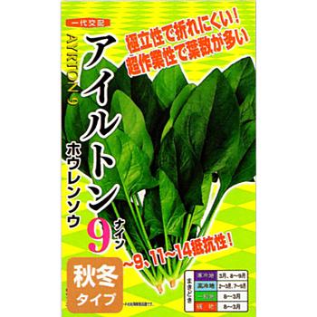 アイルトン9 PRM30000粒 ほうれん草 法蓮草 ホウレンソウ