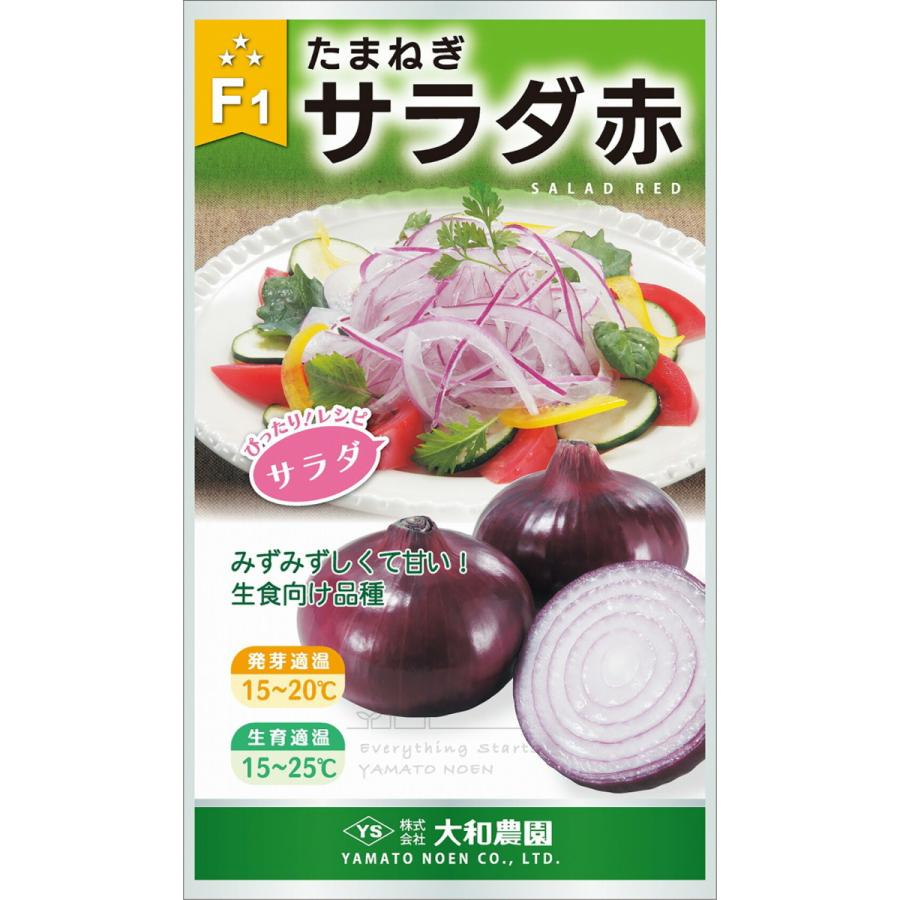サラダ赤 2dl  玉ねぎ たまねぎ 玉葱 タマネギ【大和農園 種 たね タネ】【通常5倍 5のつく日はポイント10倍】 | 
