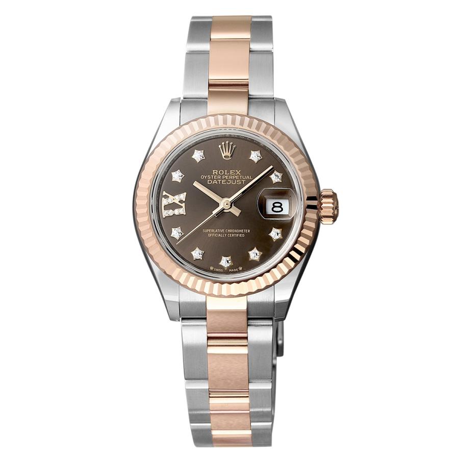 ロレックス レディ デイトジャスト 腕時計 ROLEX 279171 チョコレート 