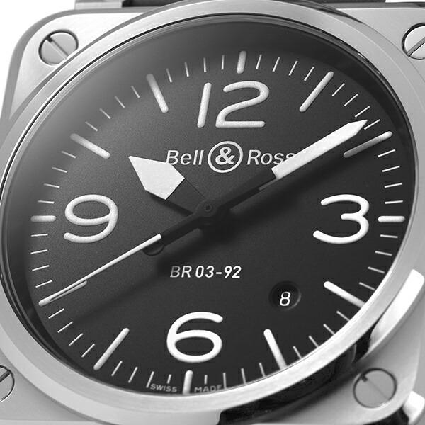ベル&ロス BR 03-92 ブラック スチール 腕時計 Bell&Ross BR0392-BLC