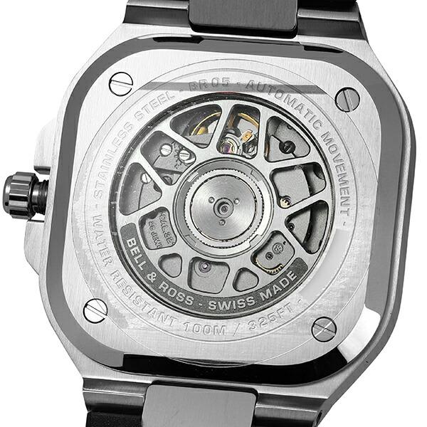 ベル&ロス BR 05 ブラック スチール 腕時計 Bell&Ross BR05A-BL-ST/SRB 黒 ブラック｜jw-hata｜05