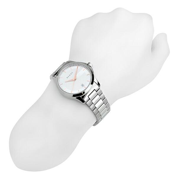 GUCCI グッチ Gタイムレス 腕時計 YA126442 シルバー 銀 新品電池で 