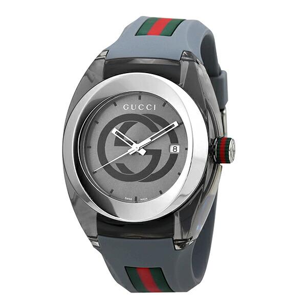 GUCCI（グッチ） シンク 腕時計 GUCCI YA137109A グレー 灰 新品電池で 