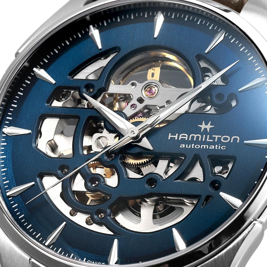 ハミルトン ジャズマスター スケルトン オート 腕時計 H42535541 HAMILTON ブルーの画像